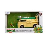 Jada Turtles Party Wagon 1:24 Voiture moulée sous Pression ou Cadeau et pour Une Collection pour Enfants et Adultes, Jaune/Vert