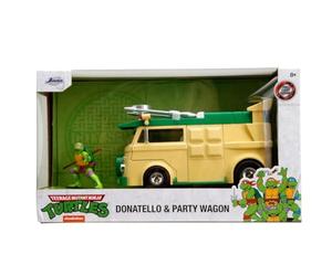 Jada Turtles Party Wagon 1:24 Voiture moulée sous Pression ou Cadeau et pour Une Collection pour Enfants et Adultes, Jaune/Vert