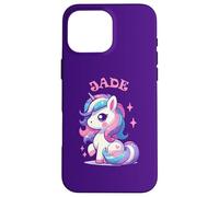 Jade Adorable Motif Licorne pour Fille avec nom Jade Coque pour iPhone 16 Pro Max