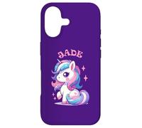 Jade Adorable Motif Licorne pour Fille avec nom Jade Coque pour iPhone 17
