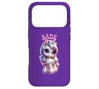 Jade Adorable Motif Licorne pour Fille avec nom Jade Coque pour iPhone 17 Pro