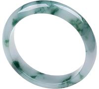 Jade Bangle Bracelet for Women Girls, Real Jadeite Bangle Gemstone Bracelets Hand S Jade Jewelry with Gift Box,Onecolor-62Mm