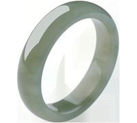 Jade Bangle Bracelets for Women, Classical Chinese Style Light Green Widened Jade Bangles Jewelry, Natural Jadeite Jade Bangle Bracelet, 52-64Mm, with Gift Box,Green-64Mm