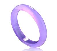 Jade Bijoux Violet Jade Bracelet Natural Real Real Jadeite Bangle Gemstone Bracelets for Les Femmes avec boîte de Bijoux et Certificat, Meilleur Cadeau for la fête des mères