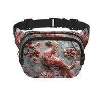 Jade Bird Sac Banane Multifonctionnel Imprimé Sac Messenger Mode Unisexe Sac de Voyage Sport Sac de Rangement