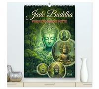 Jade Buddha - Finde die innere Mitte (hochwertiger Premium Wandkalender 2026 DIN A2 hoch), Kunstdruck in Hochglanz: Entdecke die Schönheit und ... mit unseren atemberaubenden Jade Buddhas.