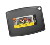 JADE Gourmet Professional Planche à découper en fibre de bois laminé 44 x 32,5 x 0,9 cm avec rainure ramassage liquide et trou de suspension pour tous les aliments (44 x 32,5 cm)