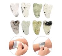 Jade Naturel Gua Sha, Grattoir, Massage Du Visage, Plaque De Guasha, Spa, Planche À Gratter, Thérapie Physique Traditionnelle