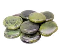 Jade Nephrite Galet plat en Jade Nephrite naturelle vendu a l'unité, pierres fines, idéal pour méditation, bien-être, décoration, cadeau femme/homme, anniversaire ou événement spécial.
