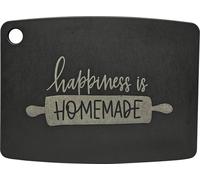JADE Planche à découper Happiness is homemade 29,8x21,5x0,6cm noir