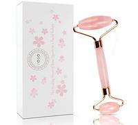 Jade Roller - Masseur Visage Quartz Rose pour Visage - Rouleau de Massage - Réveiller avec une peau plus jeune et plus brillante et réduire les rides fines