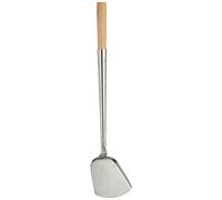 JADE TEMPLE 17061 Truelle Plat pour Wok, Acier Inoxydable, Argent, 52 x 31 x 34 cm