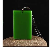 Jade Vert Chinois sans Assiette Collier Pendant
