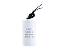 Jadehsay Condensateur CBB60 8uF 450V 50/60 Hz Condensateur Pompe Piscine Permanent avec Câble pour Moteur pour Pompe de Piscine Porte de Garage
