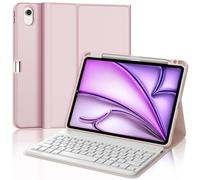 JADEMALL Clavier pour iPad Air 11" (M4/M3/M2) 2026/2025/2024, Coque Clavier pour iPad Air 11 Pouces M2/M3/M4 2024/2025/2026, AZERTY Français Bluetooth Magnétique Détachable, Rose