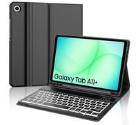 JADEMALL Clavier pour Samsung Galaxy Tab A11+/A11 Plus 11" 2025 | AZERTY Français Clavier Rétroéclairé Bluetooth Magnétique Détachable pour Tablette Samsung Tab A11 Plus 11 Pouces 2025, Noir
