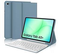 JADEMALL Clavier pour Samsung Galaxy Tab A11 Plus 11" 2025, AZERTY Français Clavier Bluetooth Magnétique Détachable pour Tablette Samsung Tab A11+ Plus 11 Pouces 2025 SM-X230/X235/X236B, Bleu