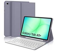 JADEMALL Clavier pour Samsung Galaxy Tab A11 Plus 11" 2025, AZERTY Français Clavier Bluetooth Magnétique Détachable pour Tablette Samsung Tab A11+ Plus 11 Pouces 2025, Violet
