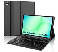 JADEMALL Coque Clavier pour Samsung Galaxy Tab A11 Plus 11" 2025, AZERTY Français Clavier Bluetooth Magnétique Détachable pour Tablette Samsung A11+ 11 Pouces 2025, Noir