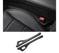 JADESA 2 Pièces Remplissage de Siège de Voiture pour Audi Q2 Q3 Q4 Q7 TT TTS TT-RS, Siège de Voiture Gap Filler Anti-Fuite Remplisseur D'écart de Siège de Voiture,C Black