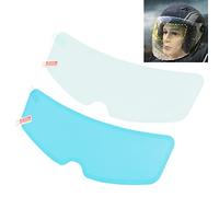 Jadeshay 2 Films Anti-Buée Casque de Moto, 24,5 cm/9,6 Pouces Intérieur Film Anti-Buée et Extérieur Film Anti-Pluie Film de Protection Universel Haute Transparence pour Visière