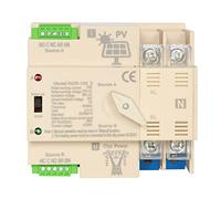 Jadeshay 220V Interrupteur de Transfert Automatique à Double Alimentation, W2R 2P 63A Commutateur de Transfert Automatique d'énergie Solaire photovoltaïque, Rail DIN 35mm