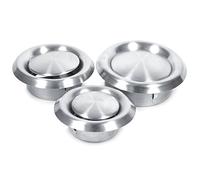 Jadeshay Bouche VMC 100 mm - Reglable ，Grille De Ventilation Ronde, Couvercle De Grille D'évacuation Air
