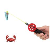 Jadeshay Canne À Pêche Enfant, 2Pcs Kit de Canne a Peche pour Enfants Portable Canne a Peche pour Enfant, pour Crabe De Crevettes