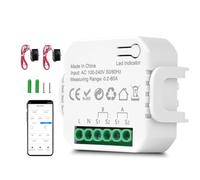 Jadeshay Compteur d'énergie Intelligent WiFi, 80A Compteur Electrique Connecté Compteur d'énergie Bidirectionnel WiFi Intelligent Tuya, Compatible avec Tuya Smart Life