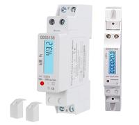 Jadeshay Compteur d'Énergie Monophasé, Compteur d'Énergie kWh Monophasé 1P 5 (32) A Compteur Electrique Consommation 220V avec rétro-éclairage LCD