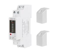 Jadeshay Compteur Electrique Consommation 1P 5 (32) A Compteur d'Énergie Monophasé Din Rail Compteur d'énergie kWh 220V (Comptage Électronique)