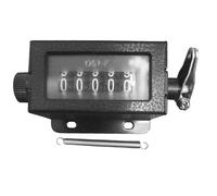 Jadeshay Compteur mécanique - Compteurs de Tours, D67-F Poignée Manuelle réinitialisable en métal à 5 Chiffres, 0-99999 Comptage Tally