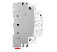 Jadeshay Contacteur AC Domestique, GYHC 2P 25A AC220V 50Hz 2NO Contacteur Modulaire Automatique 35 mm Montage sur Rail Din Contacteur 220V
