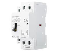 Jadeshay Contacteur Jour Nuit Chauffe Eau Contacteur AC 2P 63A 2NO Relais 220v Domestique Monophasé Automatique/Manuel Montage sur rail din