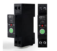 Jadeshay Disjoncteur Connecté WIFI, Disjoncteur Intelligent Tuya Smart Interrupteur WIFI 1P 63A 230VAC Minuterie de Commutateur WiFi avec télécommande Vocale, Protection de Tension et de Courant(04)