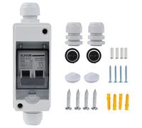 Jadeshay Disjoncteur DC Photovoltaïque, 15A Disjoncteur Miniature Disjoncteur Solaire PV 2P Interrupteur d'isolement Photovoltaïque Solaire pour Système PV Solaire