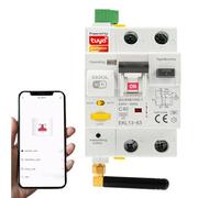 Jadeshay Disjoncteur Differentiel 30ma 40A 2 Pôles A Type Disjoncteur Intelligent RCCB Dispositif à réenclenchement Automatique WiFi AC230V Contrôle TUYA (GKR3L)