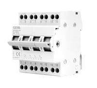 Jadeshay Inverseur de Source Manuel 4P 63A 400V Commutateur Interrupteur de Transfert Montage Rail DIN 35mm avec Protection Contre les Surcharges pour Système Électrique Stable
