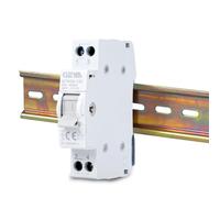 Jadeshay Inverseur de Source Monophasé 63A 240V Commutateur de Transfert Manuel Interrupteurs de Déconnexion Montage Sur Rail Din 35 mm(1P63A)