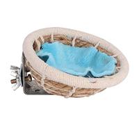 Jadeshay Lit de nid d'oiseau d'armure de Corde de Chanvre pour Le nid d'éclosion de Cage(S)