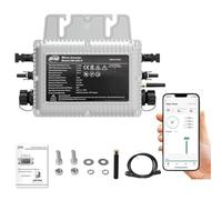 Jadeshay Micro Onduleur 800W, Onduleur Solaire MPPT Convertisseurs Connectés au Réseau DC 20V-60V vers AC 220V-230V avec Système de Surveillance WiFi Intégré