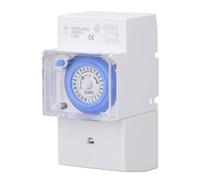 Jadeshay Minuterie Mécanique Étanche, Horloge Programmable 24h Programmateur pour Chauffe Eau Électrique, AC230V