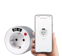 Jadeshay Prise Connectée WiFi, Countdown Timer Prise Minuteur da 1 Minutos a 24 Horas Minuteur Prise Electrique Programmateur Prise Electrique avec Timer 3680W 16A pour Électroménagers(WIFI02)