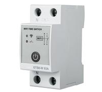 Jadeshay Programmateur Intelligent WiFi, GTS8-W AC220V Commutateur de Contrôle Horloge Modulaire de Télécommande Domestique Intelligent Compatible avec TUYA APP(2P-63A)