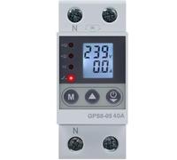 Jadeshay Protecteur de Tension, 40A Interrupteur de Compteur électrique Protecteur de surtension et de sous-tension Ecran Rétro-Éclairé LED AC220V