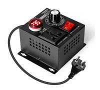 Jadeshay Régulateur de Tension électronique, Régulateur de Tension AC220V Régulateur de Tension SCR Température Moteur Contrôleur de Vitesse du Ventilateur Gradateur, EU Plug (Size : 5000W)