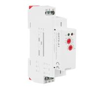 Jadeshay Relais Temporisé 12V GRT8-A1 Relais Temporisé à Fonction Unique Mini Retarder Mise Sous Tension avec 10 Modes Retard 0,1 à 10 Jours Guida DIN 35mm(AC/DC 12V-240V)