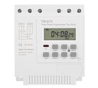 Jadeshay Relais temporisé Programmable, Interrupteur Minuterie Programmable TM-613 380V 16A 3 Phases Interrupteur De Minuterie De Relais Temporel