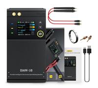 Jadeshay Soudeuse par Points de Batteri SWM-10, Mini Machine de Soudage par Points Portable avec Feuille de Nickel et Aiguilles de Rechange pour Batterie de Bricolage(Noir)