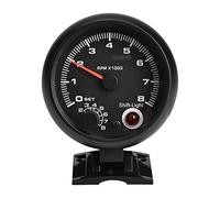 Jadeshay Tachymètre de Voiture, Universel 12V 0-8000 RPM Compte tour Voiture Tachymètre Jauge Tachymètre LED Lumière de Changement De Vitesse